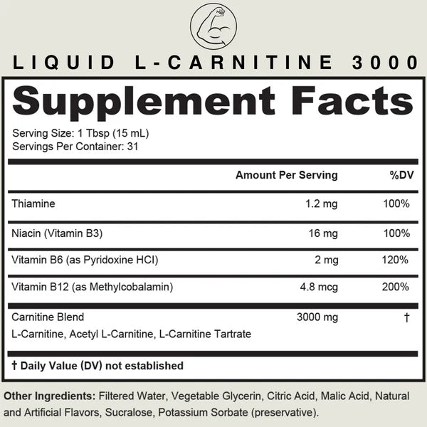 OsaThoery™ Liquid L-Carnitine 3000 MG