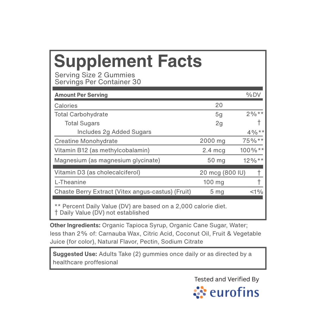 Menopause Creatine+ Gummy