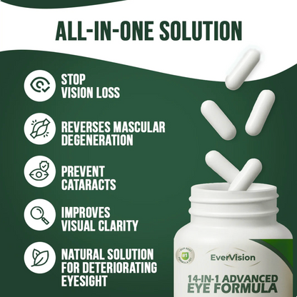 EverVision 14-in-1 Advanced Eye Formula (Trusted By US Doctors)