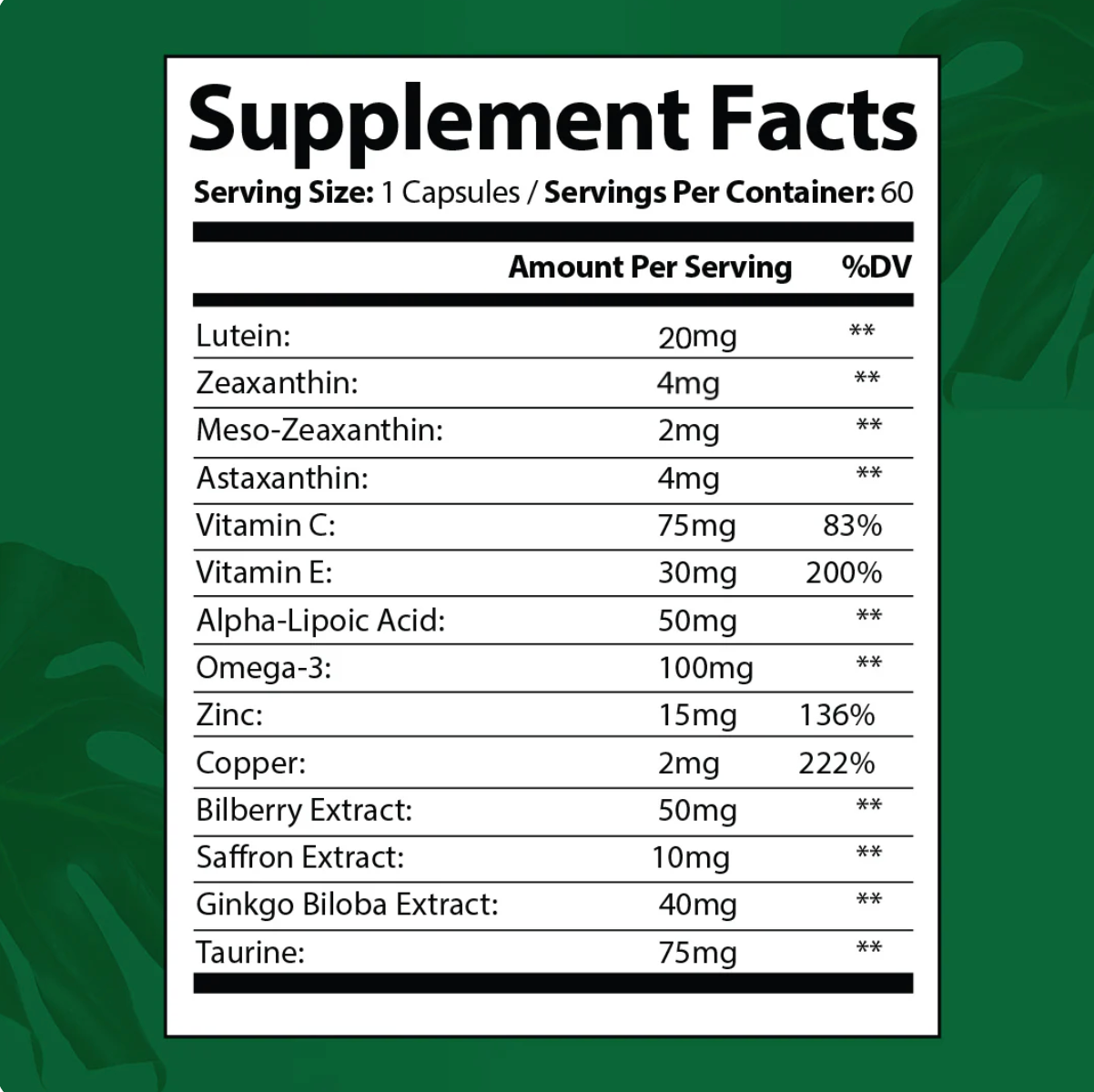 EverVision 14-in-1 Advanced Eye Formula (Trusted By US Doctors)